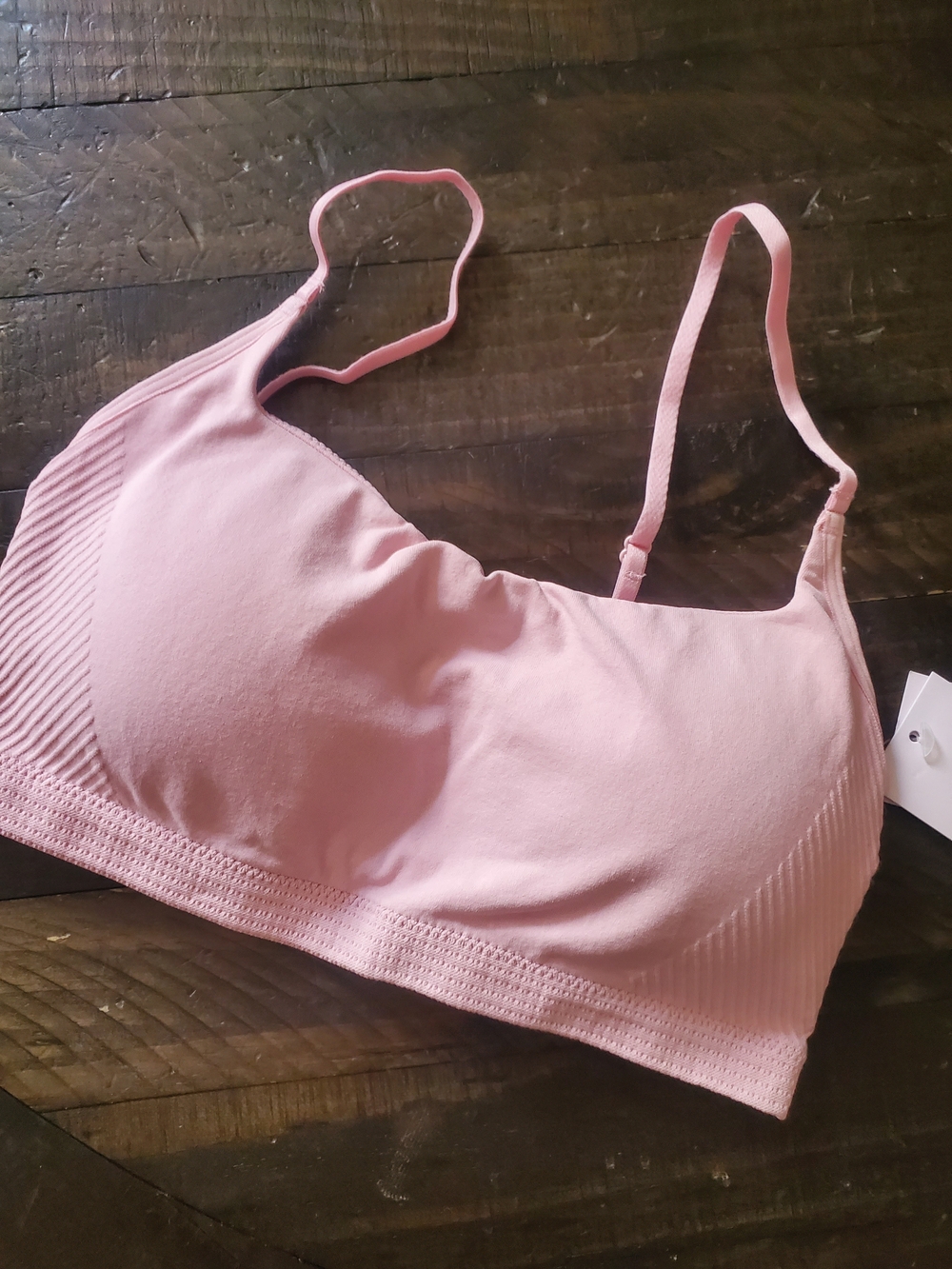 Auden Soft Pink Seamless Bralette With Padding